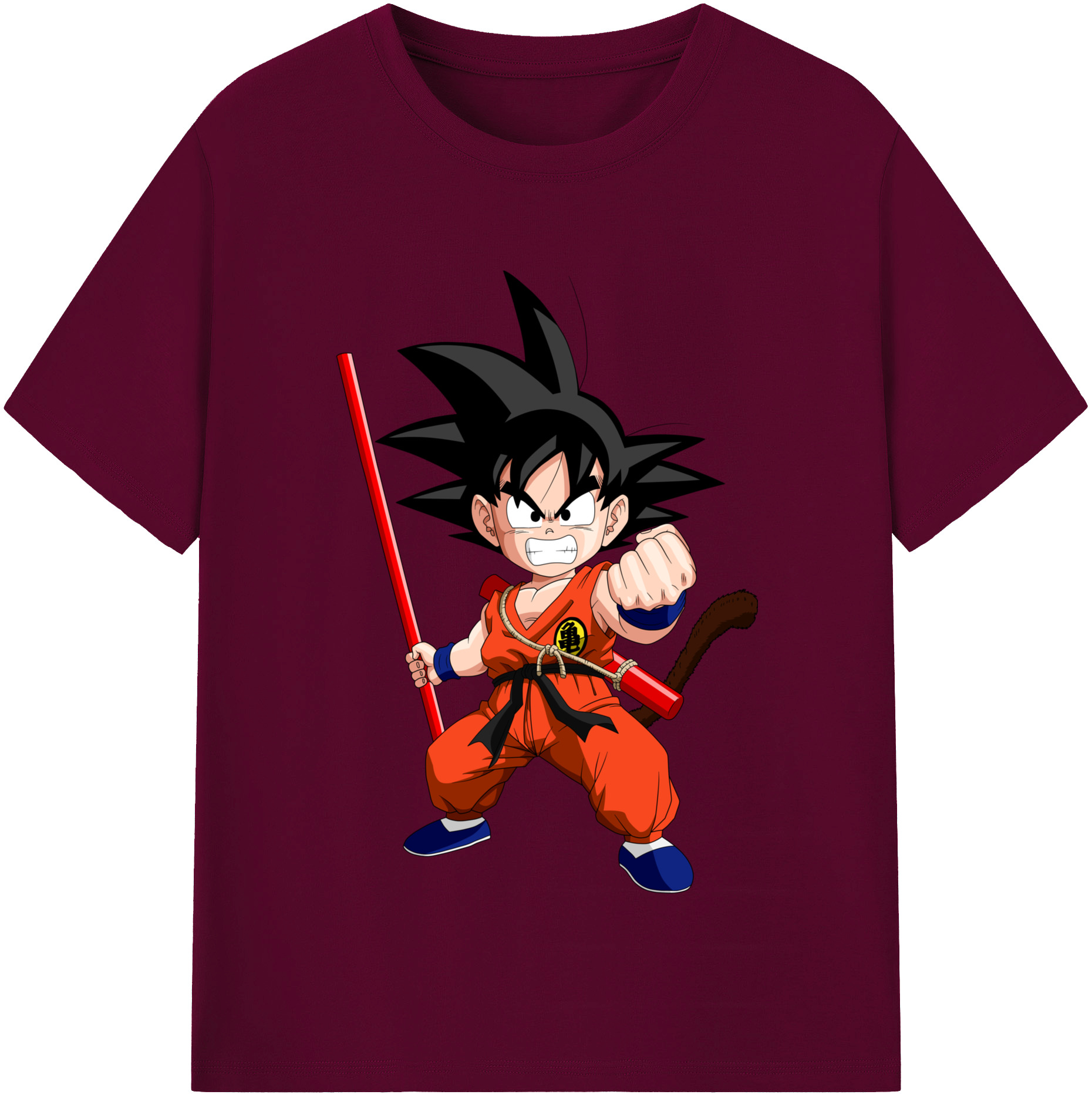 （画像用） ドラゴンボール 孫悟空（そん ごくう）Son Goku カカロット DRAGON BALL Kakarotto レディースカジュアルプリントTシャツ（綿100％）